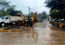 Refuerzan acciones preventivas y de mantenimiento en zonas afectadas por lluvias, en Xalapa