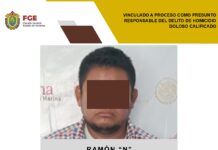 Vinculado a proceso como presunto responsable del delito de homicidio doloso calificado