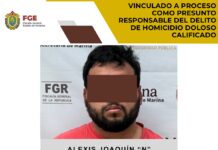 Vinculado a proceso como presunto responsable del delito de homicidio doloso calificado