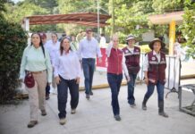 Claudia Sheinbaum y Rocío Nahle trabajan juntas por la recuperación de Álamo
