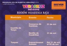Presenta SECVER la cartelera cultural de Día de Muertos en las Huastecas Alta y Baja