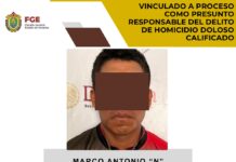 Vinculado a proceso como presunto responsable del delito de homicidio doloso calificado