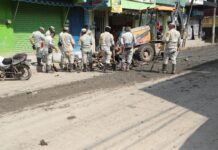 Despliegue masivo de fuerzas Federales y Estatales en Álamo para labores de limpieza