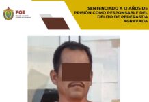 Sentenciado a 12 años de prisión como responsable del delito de pederastia agravada