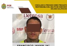 Vinculado a proceso como presunto responsable del delito de homicidio doloso calificado