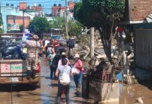 Apoya Pemex en labores de rescate y contención ante inundaciones en Poza Rica