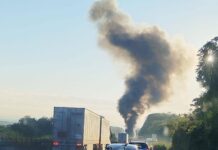 Provocó afectaciones incendio de pipa con diésel que paralizó carretera federal Xalapa-Veracruz