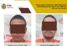 Vinculados a proceso como presuntos responsables del delito de homicidio doloso calificado en Córdoba