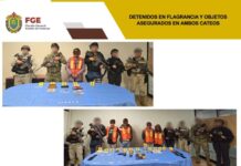 6 detenidos en operativo en Ixtaczoquitlán