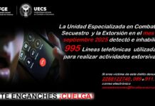 En un mes, inhabilitó la FGE 995 líneas telefónicas utilizadas para extorsión