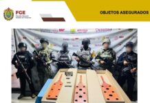 Aseguran tablas de castigo en Papantla