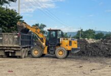 Mantiene SICT presencia activa en Poza Rica en tareas de limpieza en zonas afectadas por inundaciones
