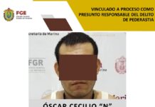 Vinculado a proceso como presunto responsable del delito de pederastia en Amatlán de los Reyes