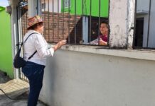 Corina Villegas recorre colonias de Orizaba y presenta avances del primer año de gobierno federal