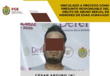 Vinculado a proceso como presunto responsable del delito de abuso sexual de menores de edad agravado en Martínez de la Torre