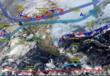 Posibilidad de chubascos en el norte de Veracruz por Frente Frío 17: Conagua