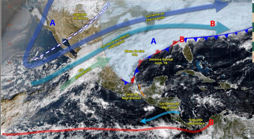 Este lunes llega el Frente Frío 19 a Veracruz con descenso de temperaturas: Conagua
