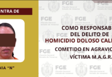 Sentenciada a 25 años y 8 meses de prisión como responsable del delito de homicidio doloso calificado en Tecolutla