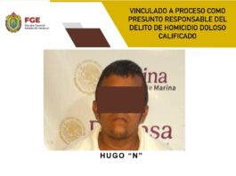 Vinculado a proceso como presunto responsable del delito de homicidio doloso calificado