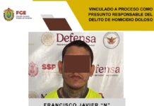 Vinculado a proceso como presunto responsable del delito de homicidio doloso