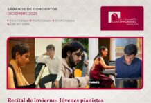 Invita SECVER a conciertos de diciembre en la GACX