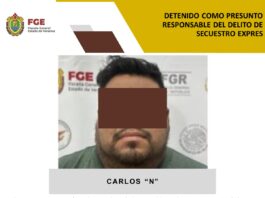 Detenido presunto responsable del delito de secuestro exprés en Coatzacoalcos