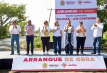 Cumple Rocío Nahle y arranca rehabilitación del camino Salinas–Los Cántaros