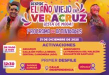 Entre música, tradición y alegría Despide el Año Viejo en Veracruz