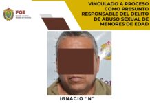Vinculado a proceso como presunto responsable del delito de abuso sexual de menores de edad en Papantla