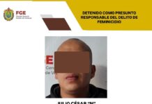 Fiscalía General del Estado detiene a presunto feminicida en Coatepec