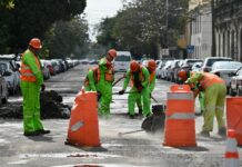 Supervisa alcaldesa de Veracruz trabajos del programa municipal de bacheo
