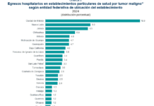 Veracruz concentra 3.8% de los egresos hospitalarios privados por tumores malignos, por encima de la media nacional: INEGI