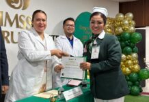 Clausura IMSS Veracruz Norte curso Postécnico de Enfermería