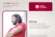 SECVER invita a taller de lectura de poesía hispanoamericana El Eco en el Centro Cultural Coatepec