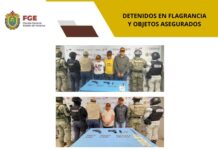 Cinco personas detenidas en operativo de cateo en Coatzacoalcos