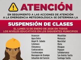Suspensión de clases en 26 municipios del sur por pronóstico de lluvias