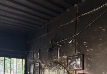 Atienden bomberos y PC, reporte de incendio en la colonia Pocitos y Rivera