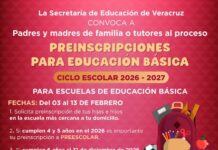 Publica SEV convocatoria para preinscripciones en Educación Básica