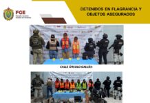 En Tlaltetela, operativo de cateo deriva en 9 detenciones y aseguramientos