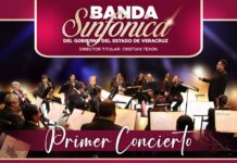 Invita SECVER a concierto inaugural de la Banda Sinfónica del Gobierno del Estado