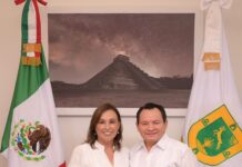 Rocío Nahle asiste al Primer Informe de Joaquín Díaz Mena
