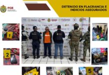 Detenido en flagrancia y objetos asegurados en operativo de cateo con fuerzas federales y estatales en Boca del Río