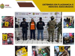 Detenido en flagrancia y objetos asegurados en operativo de cateo con fuerzas federales y estatales en Boca del Río