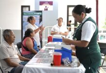 Permanece módulo de vacunación del IMSS Bienestar en Edificio Trigueros