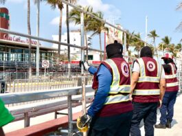 Supervisa PC municipal de Veracruz 3.5 km de gradas para los paseos del Carnaval 2026