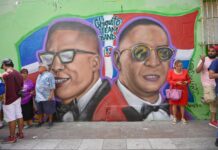 Develan mural de Chiquito Team Band en el Barrio de La Huaca, Veracruz