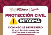 Protección Civil de Poza Rica mantiene monitoreo permanente por lluvias; habilitan refugio temporal