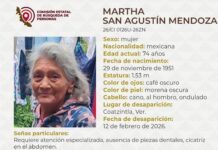 Desaparece adulta mayor con demencia senil en Coatzintla; familia pide apoyo para localizarla