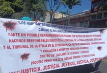 Colonos de «Las Minas» marchan en Xalapa; denuncian despojo