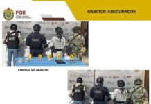 En la zona centro del Estado, diligencias de cateo con Fuerzas Federales y Estatales permiten aseguramiento de indicios